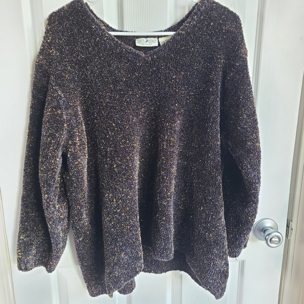 White Stag Womans Soft Multi Color Sweater 22W/24W